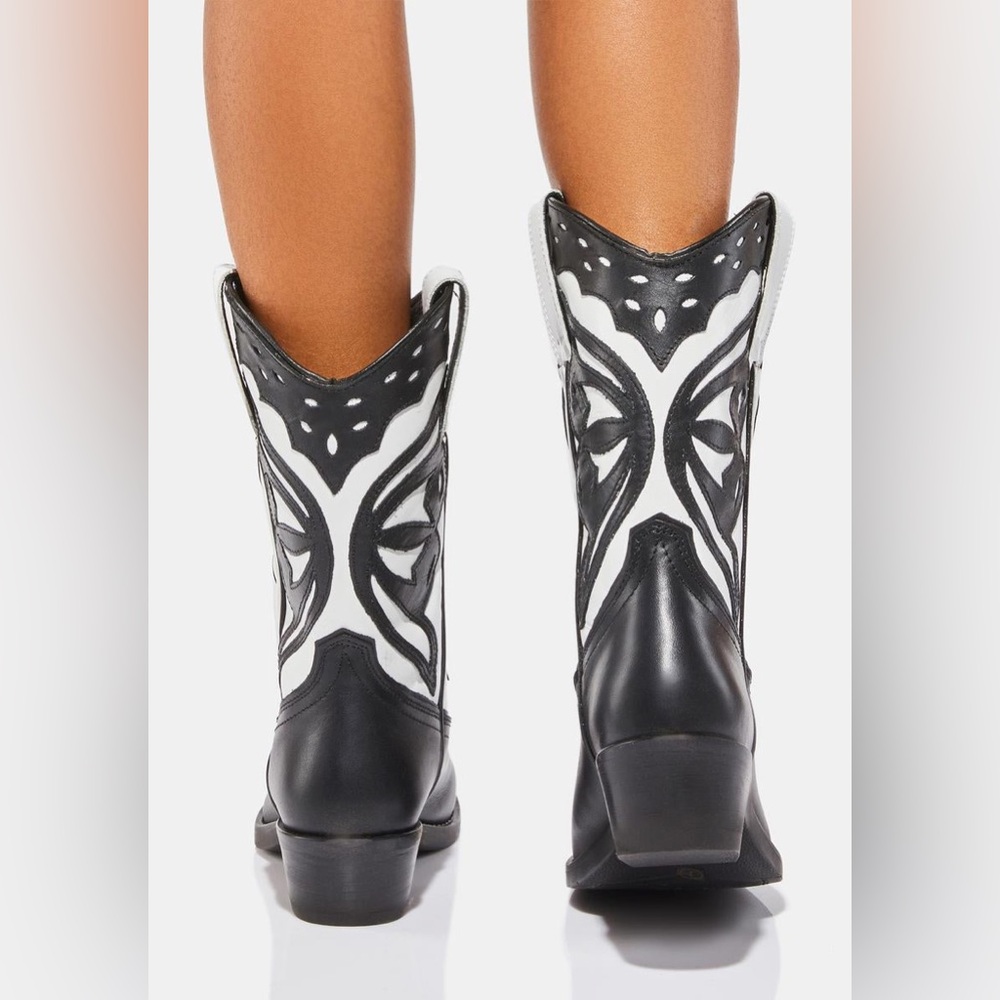 STEVE MADDEN Laredo Western Cowboy Boots Festival Coachella Burning Man Outfit - Picture 4 of 12